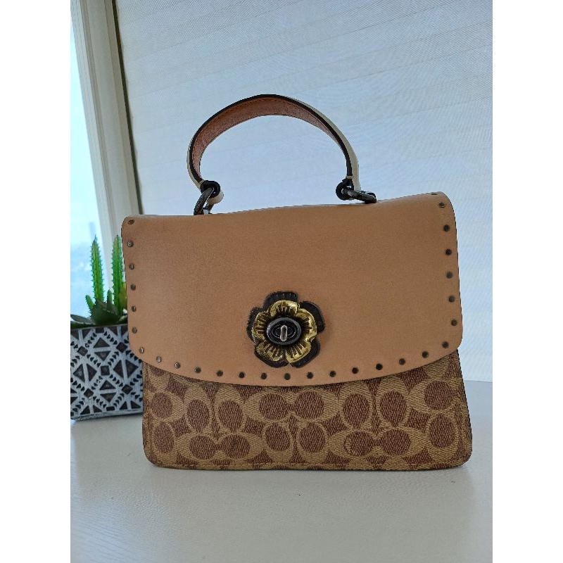 tas kulit coach parker