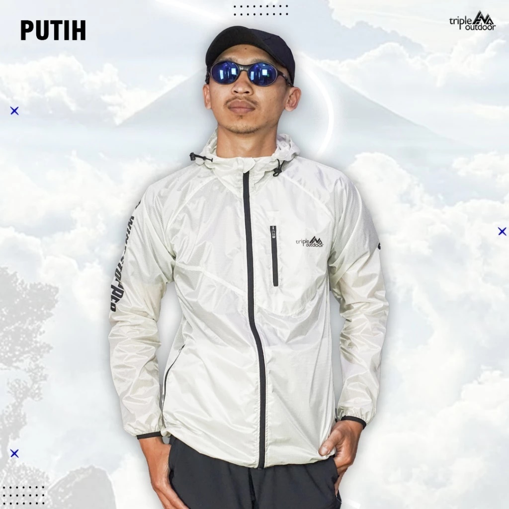 Jaket Ultralight Triple Outdoor - Packable Jaket - Jaket Running Windstopper