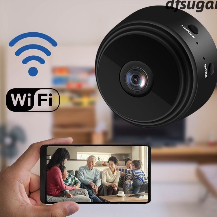 A9 CCTV Mini Kamera Pengintai Wifi HD 18P Yang Baru Ditingkatkan Lampu CCTV Camera Sudut Lebar 15 De