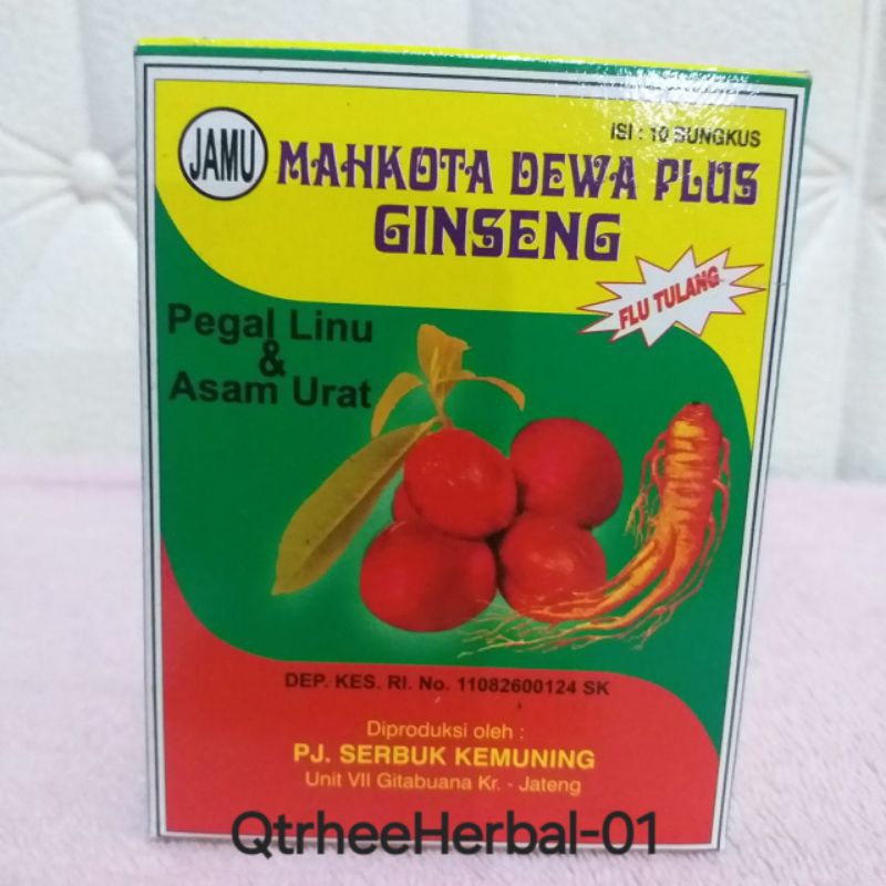 MAHKOTA DEWA Plus GINSENG (Serbuk)Original