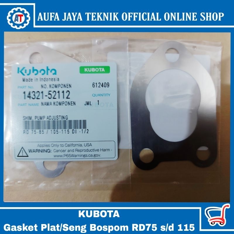 Kubota gasket plat bospom,paking bospom, shim pump adsjusting