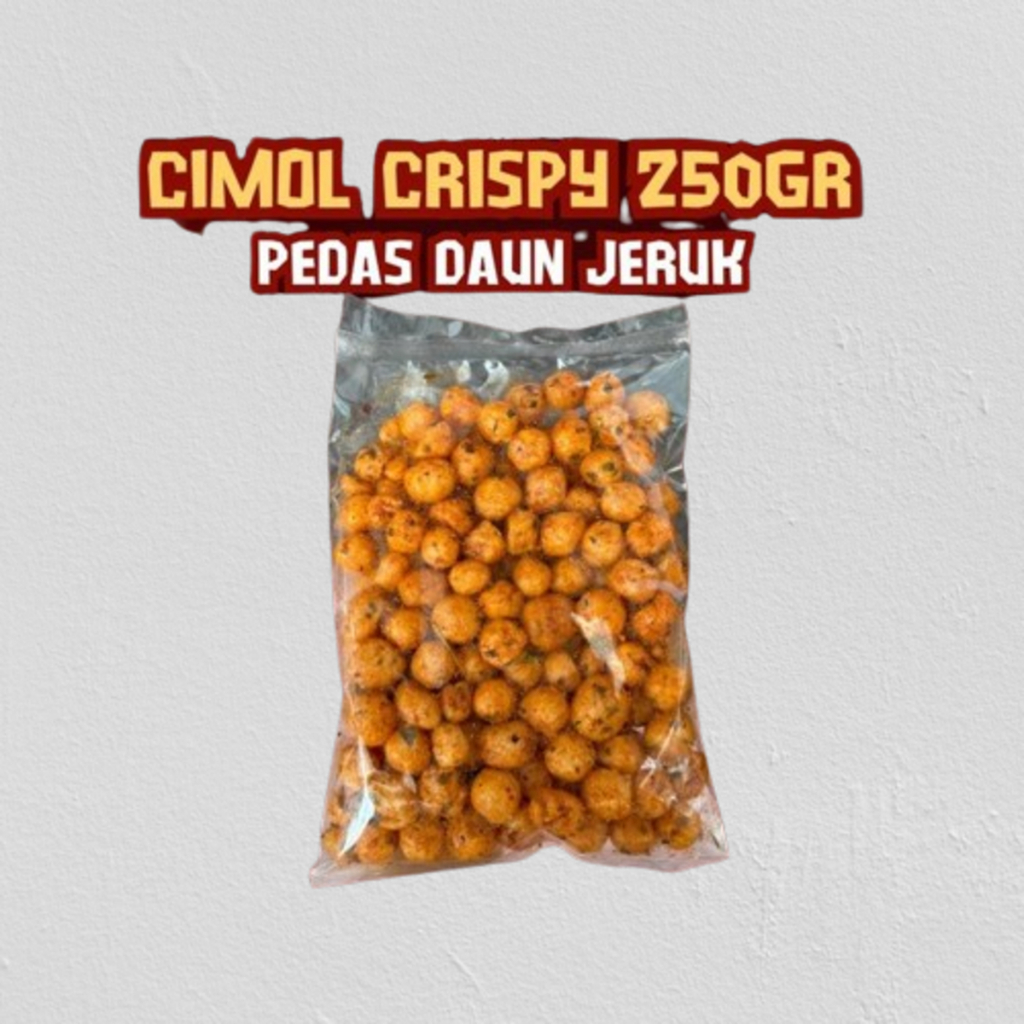 

[PILIH LOKAL] Cimol kering kriuk Pedas daun jeruk kemasan 250gr