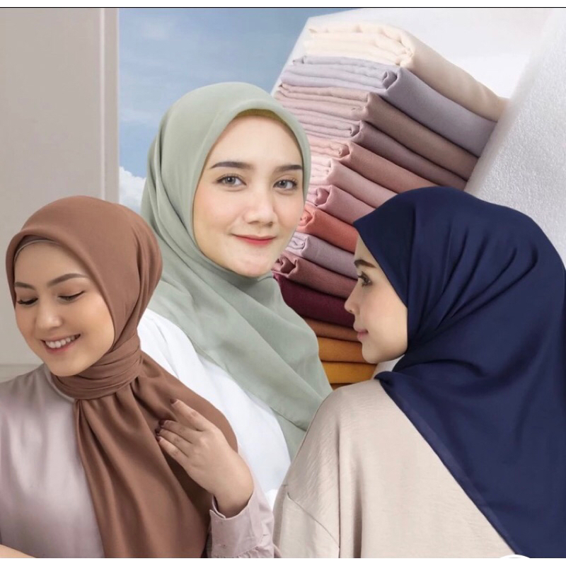 ALVIE GALERI- HIJAB BELLA SQUARE PREMIUM QUALITY JILBAB SEGI EMPAT MURAH KEKINIAN COD