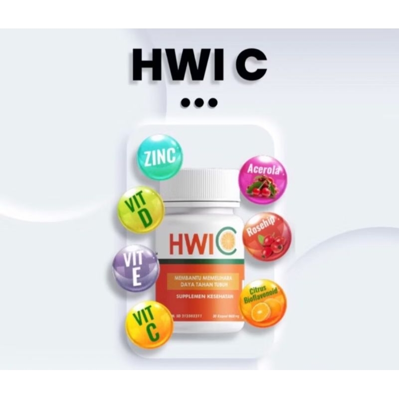HWIC Suplemen kesehatan kulit ganti frutablend Vitamin C isi 30 Kapsul produk HWI original 100%