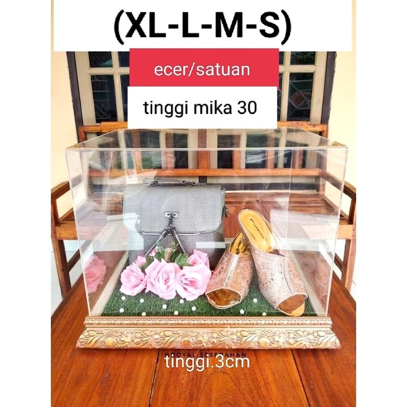 

BOK SESERAHAN TINGGI MIKA ( 30-25-20 )KOTAK FREM FIBER PERNIKAHAN ECER SATUAN ( XL- L-M-S. )