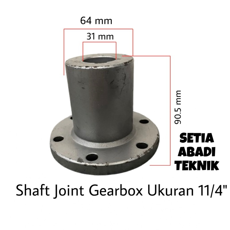 Shaft Joint As Mesin Gearbox/ Kopling As/ Kopling Besi As Ukuran 11/4 Inchi