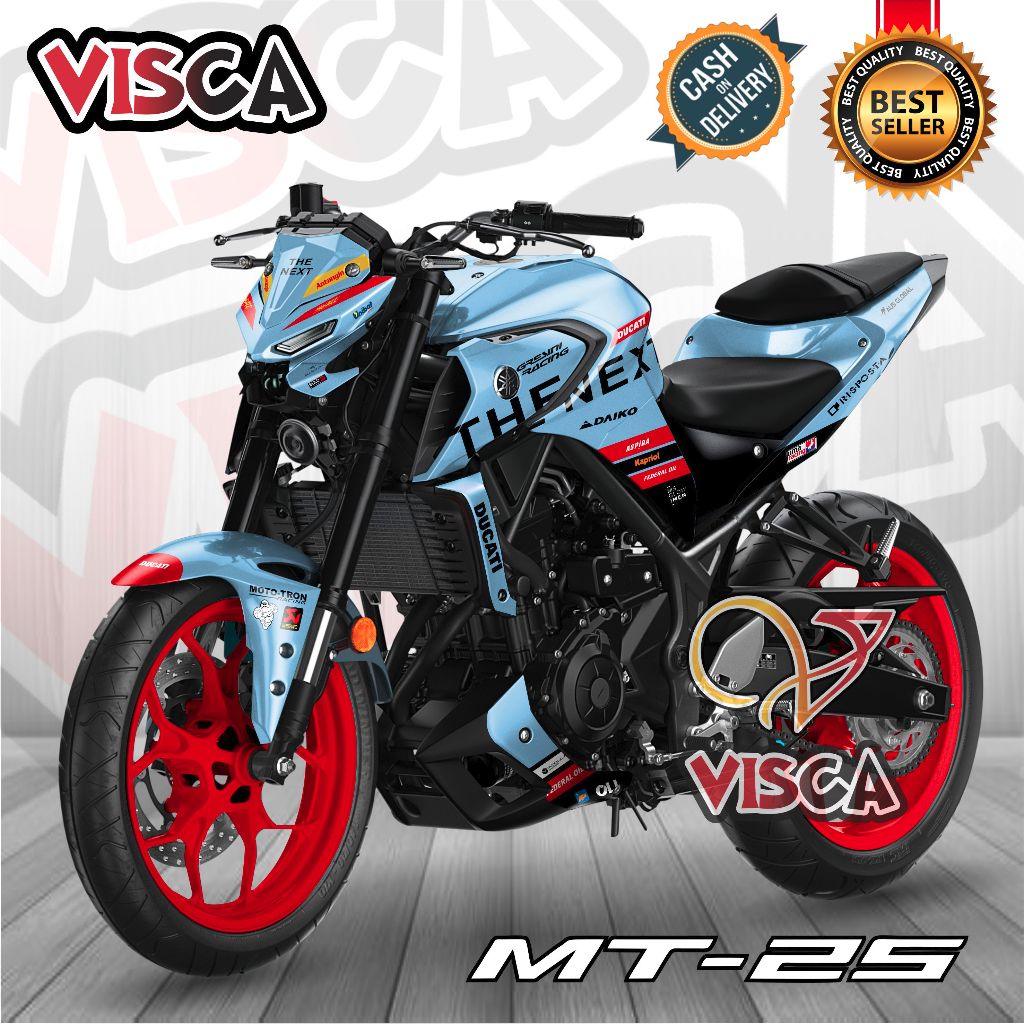 Stiker Decal Yamaha MT 25 NEW Dekal Mt 25 Striping Mt 25 Variasi Decal Mt 25 NEW Full Body THE NEXT