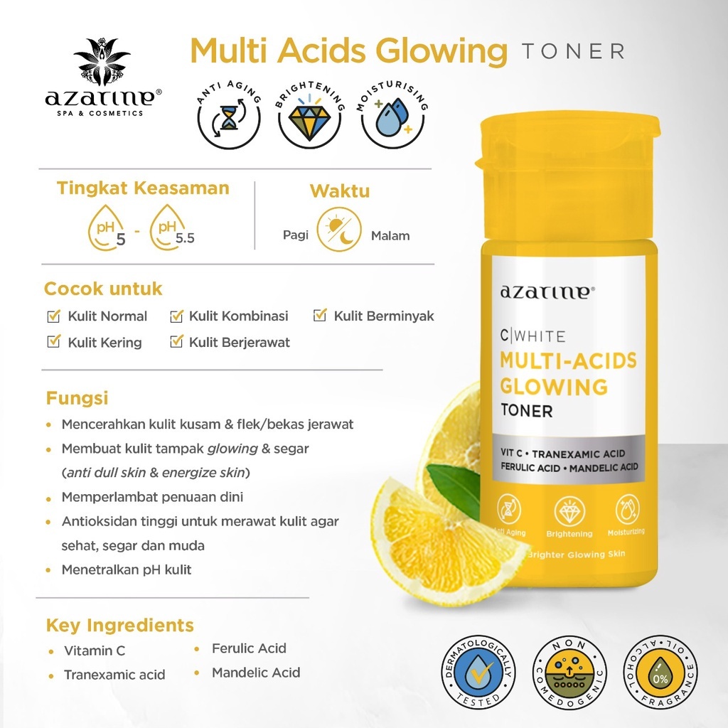 azarine toner Multi Acid Glowing Toner