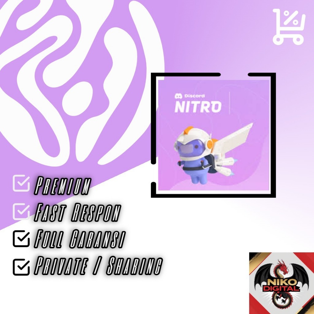 NITRO BOOST DISCORD VIA GIFT 12BULAN