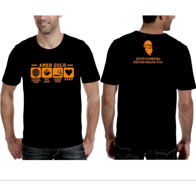 KAOS AMER GOLD JAUHI NARKOBA PATUH ORANG TUA