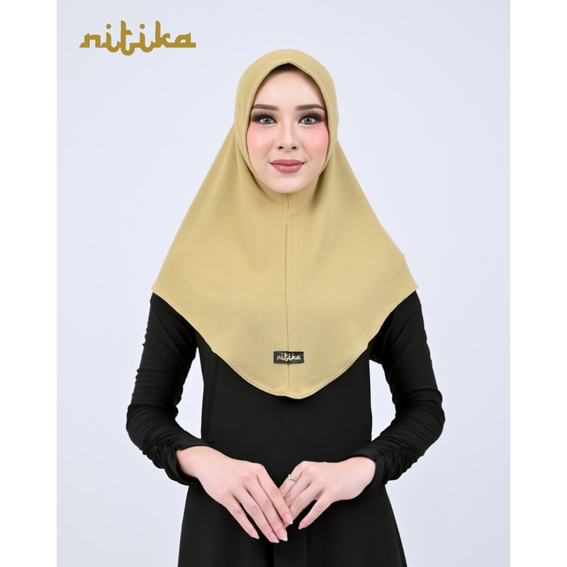 Hijab Instan Bergo Rib Knit Nitika size M
