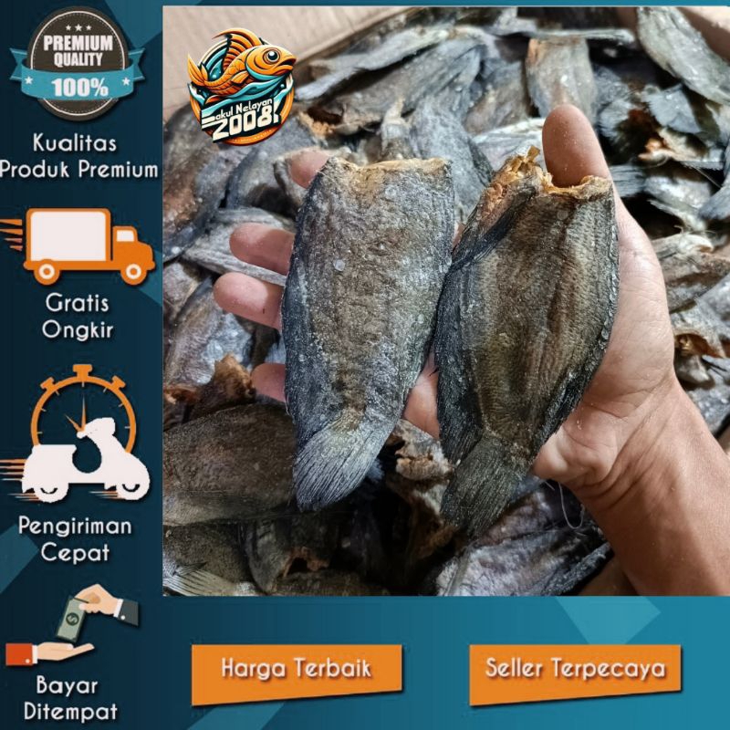 

Ikan asin sepat besar/Ikan sepat jumbo/Ikan sepat kering