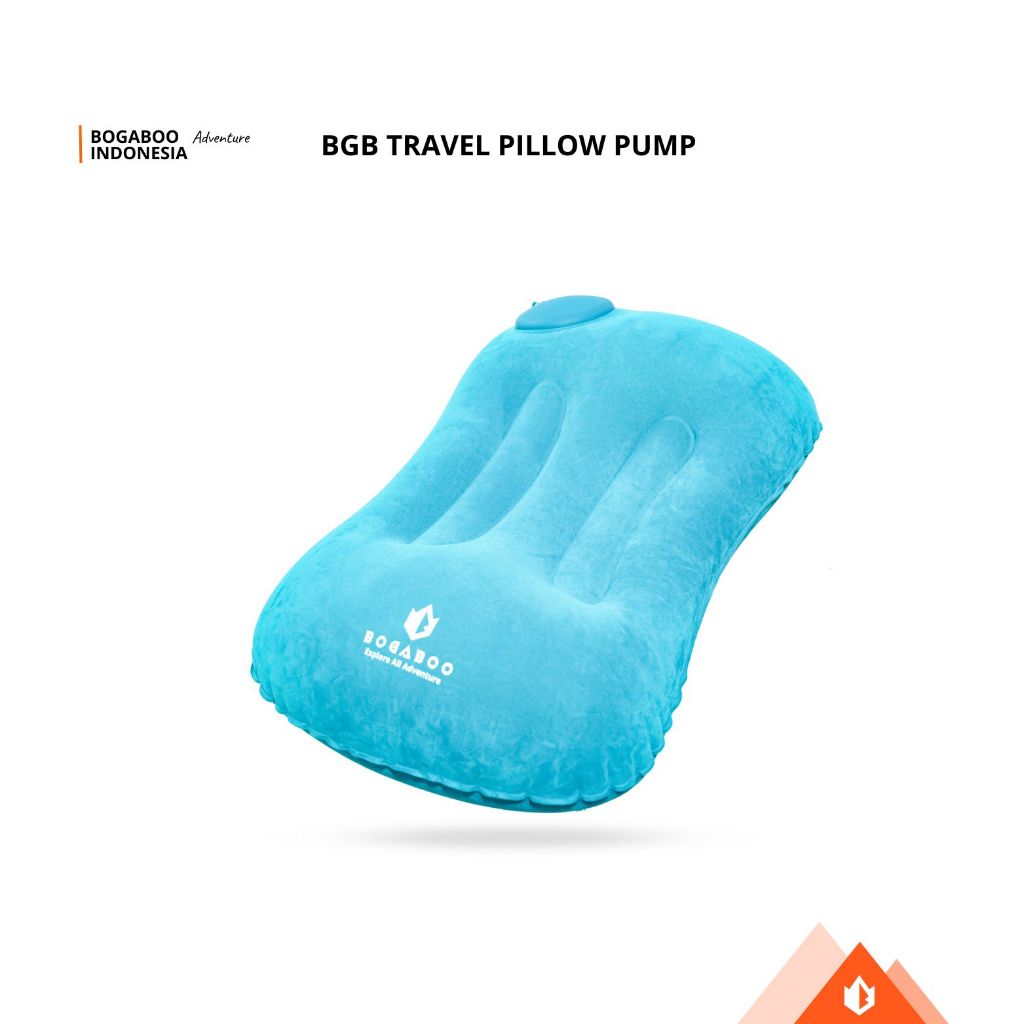 BOGABOO Bantal angin tiup otomotis auto pompa - travel pillow - bantal piknik - bantal kepala - Trav