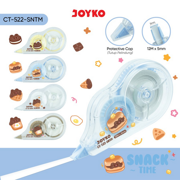 

Pita Koreksi Correction Tape Joyko CT-522 Snack Time