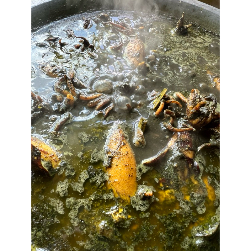 

lauk sotong masak hitam bertelur
