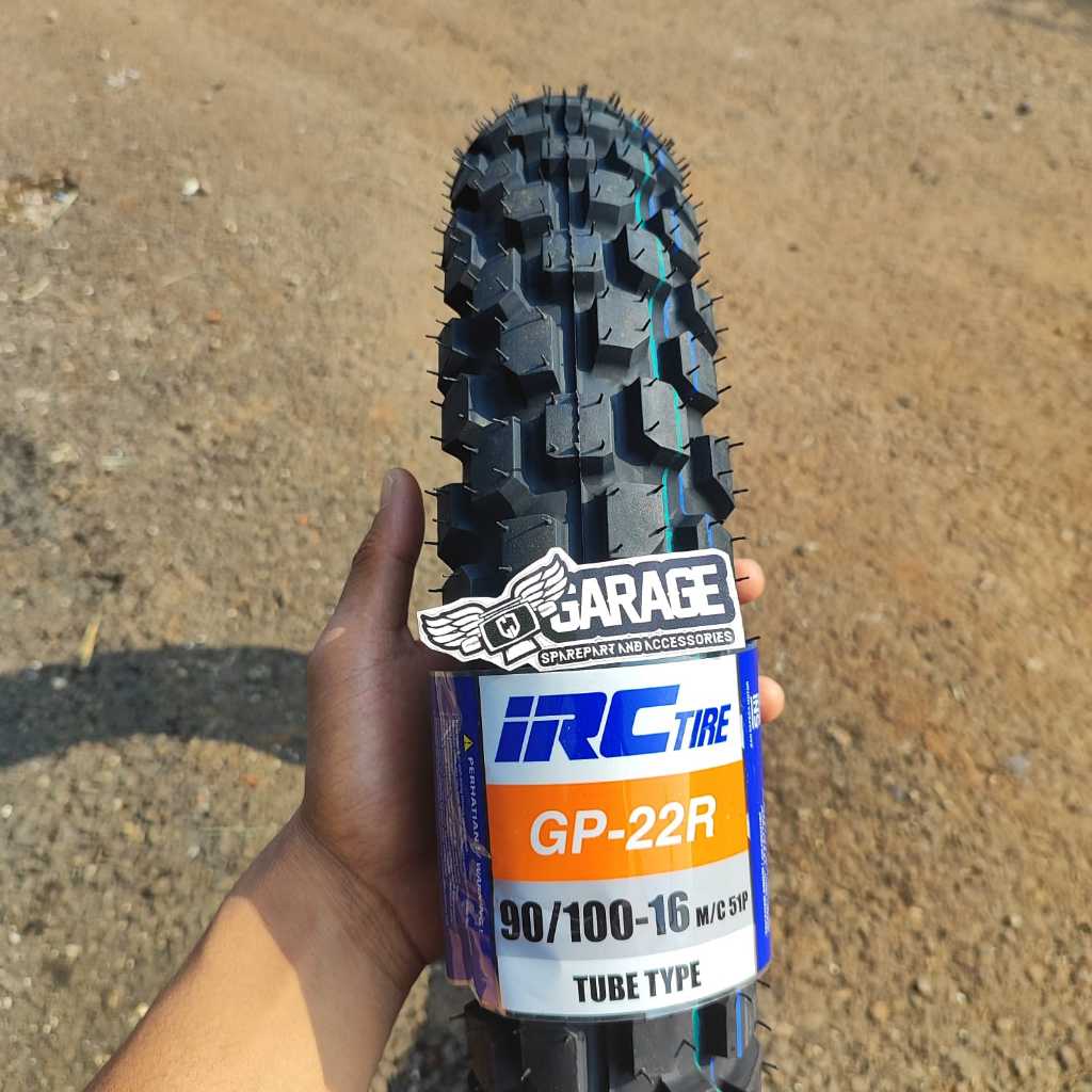 Ban IRC 16 Semi KLX GP22R 90/100 16 TUBE TYPE Ban Luar Semi KLX CRV WR Belakang 16 GP 22 R PNP semua