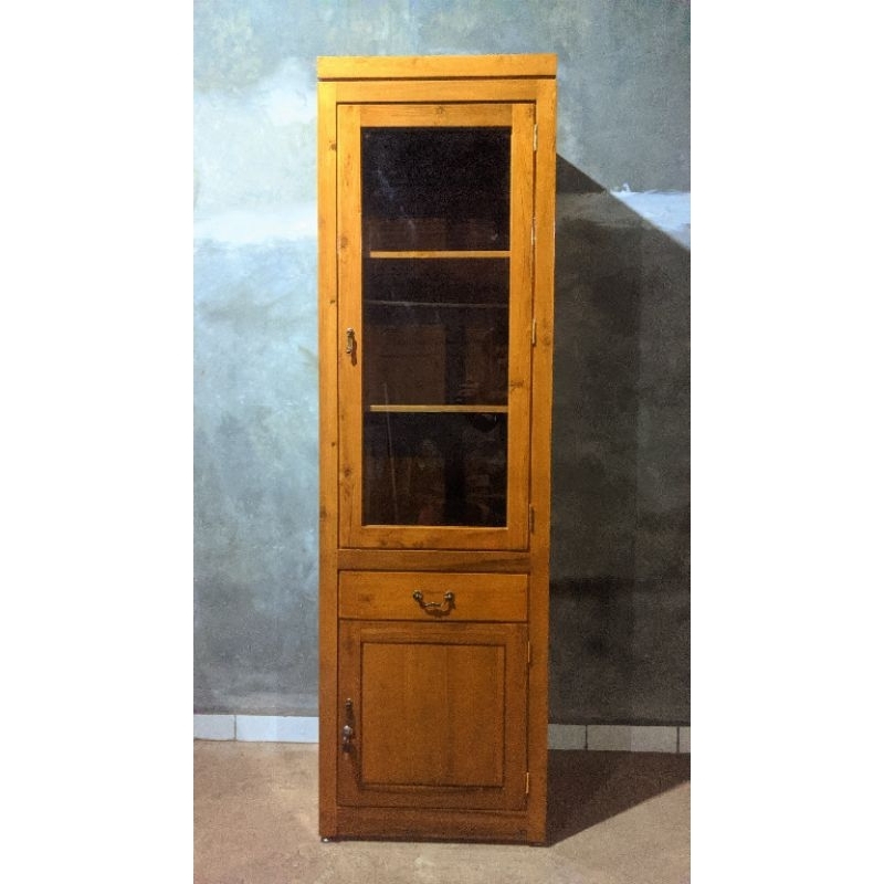 Almari Mukena Kayu Jati Asli Jepara Almari Baju Minimalis Almari Showcase Almari Pakaian 1 Pintu Alm