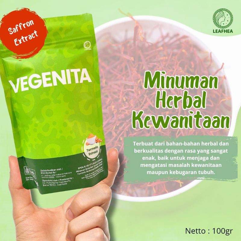 

Minuman kesehatan wanita berbahan ekstrak kunyit & saffron