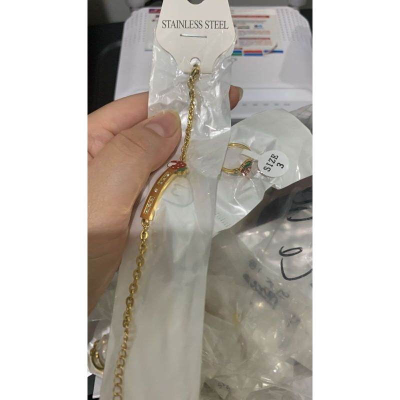 cincin dan gelang titanium anak anti karat