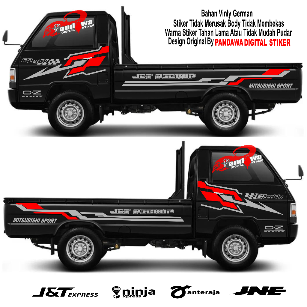stiker cutting mobil pick up l300 sport stiker list strip mobil pick up l300 new bisa custom nama