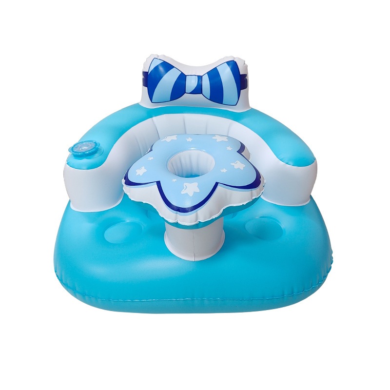 RB Dasi Busur Kursi Belajar Bayi Kursi Makan Kursi Makan Tiup PVC Kursi Portabel Tiup