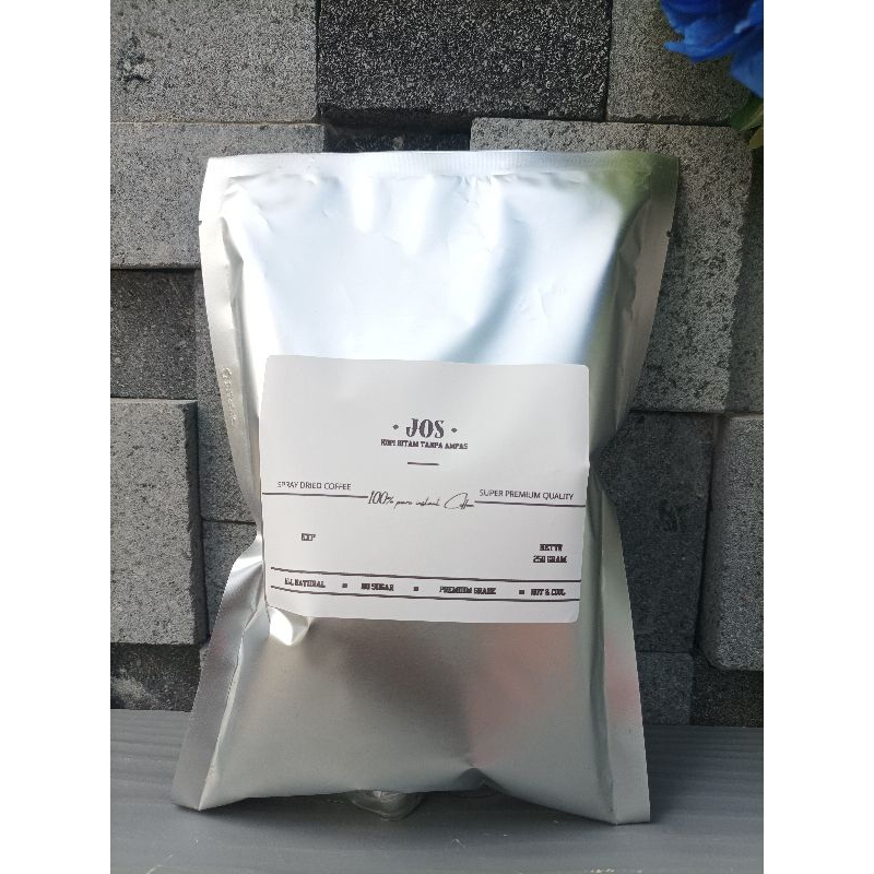 

#BubukKopiHitamTanpaAmpas Jos Refil 250 Gram Kemasan Alu Foil