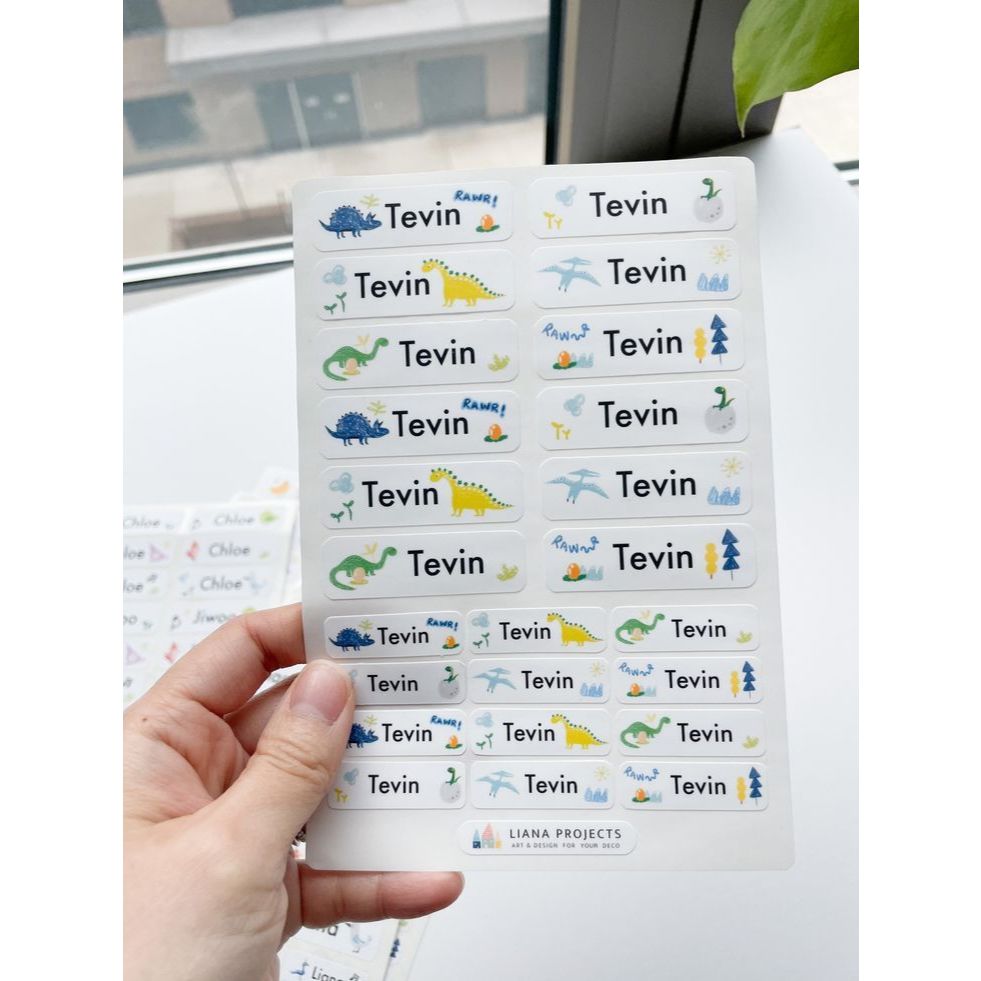 

label baju anak sablon dtf setrika custom label nama anak FREE CUSTOM NAMA stiker DIY kaos STIKER LABEL