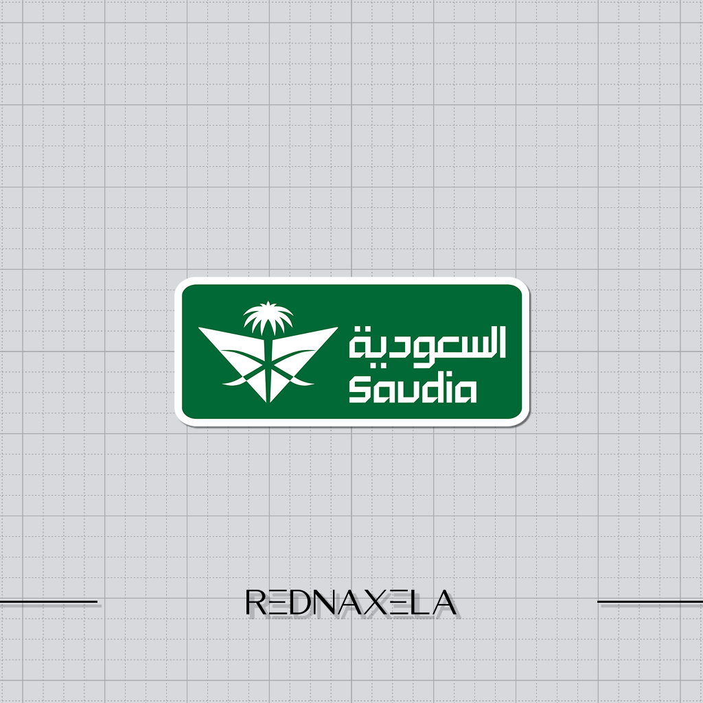 

Stiker Vinyl Saudia Airlines 2 Stiker Koper Travel Die Cut Sticker