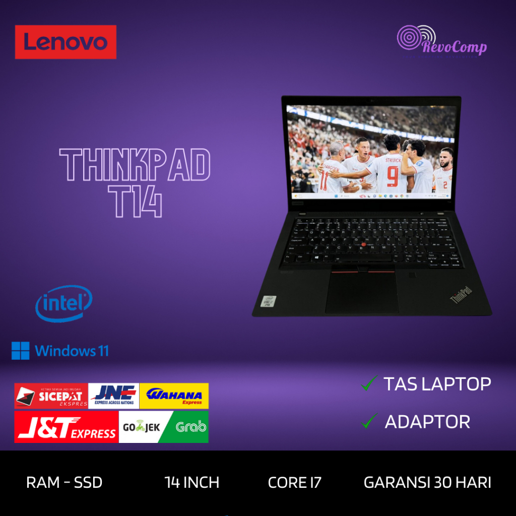 Laptop Lenovo Thinkpad T14 Core i7 Gen 10 Ram SSD Windows 11 Pro
