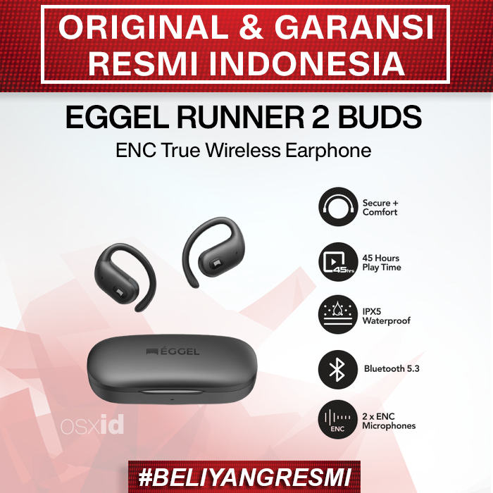 Eggel Runner 2 Open Ear Air Conduction Sports Earphone