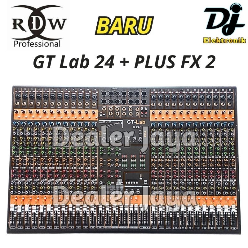 Mixer Analog RDW GT Lab 24 / G24 / G 24 + KOMPRES PLUS FX 2 - 24 channel