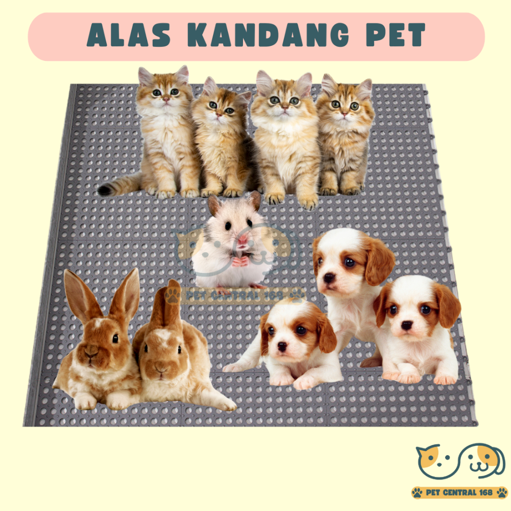 Alas Kandang Kucing Karpet Karet Interlock Karpet Alas Kandang Anjing Kucing