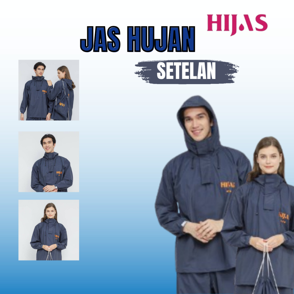 Jas Hujan Pria Tebal Kualitas Bagus