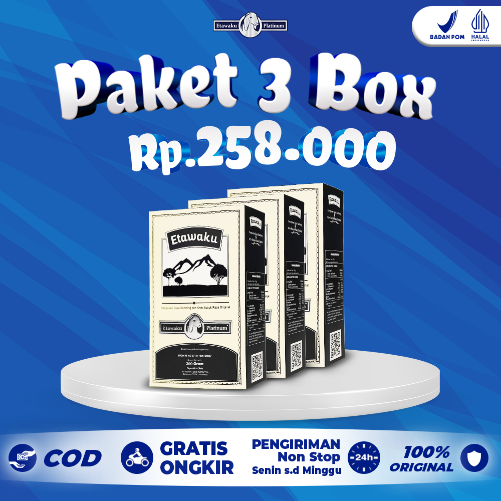 

Etawaku Platinum Paket 3 Box Mengobati Masalah Penyakit Pernafasan & Asma, Bronkhitis