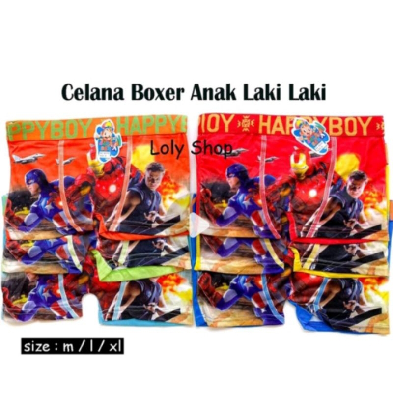 boxer anak cowok TK-SD/CD boxer