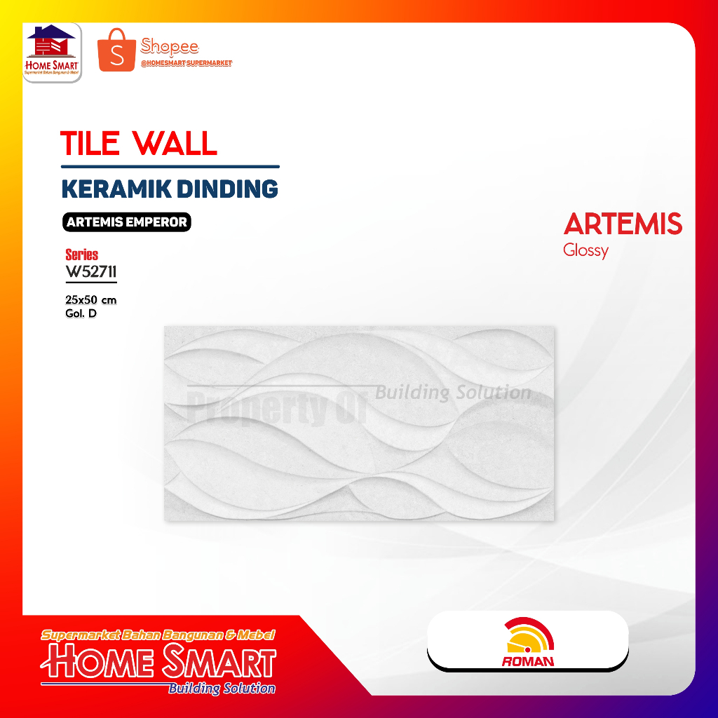 Roman Keramik Dinding W52711 dArtemis Emperor 25x50