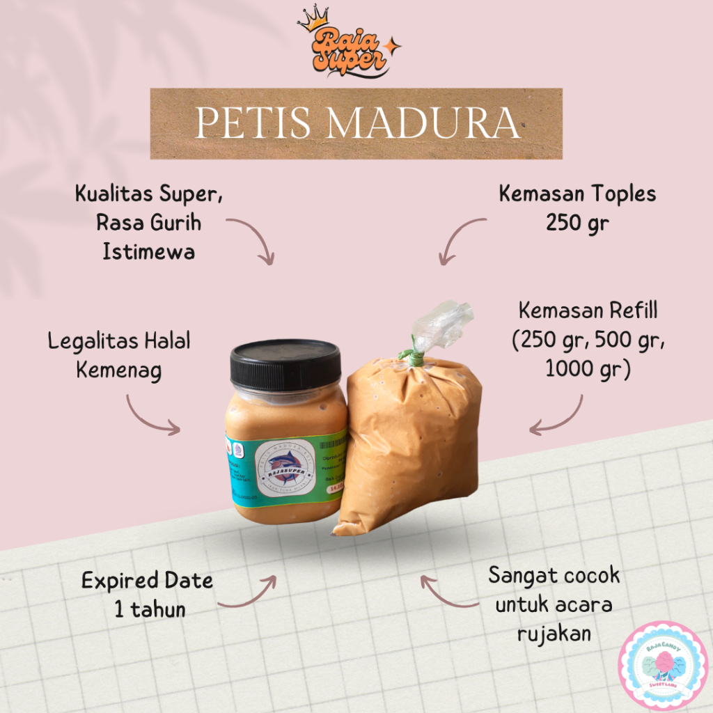 

PETIS ASLI MADURA KUALITAS SUPER 100% (IKAN TUNA MURNI) BY RAJASUPER