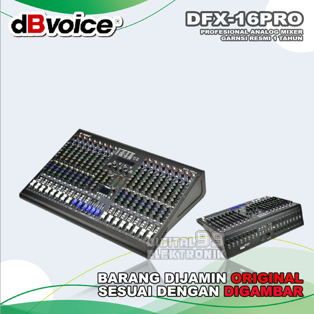 Mixer 16 Channel DB VOICE DFX16PRO | DFX 16PRO | DFX-16PRO Original