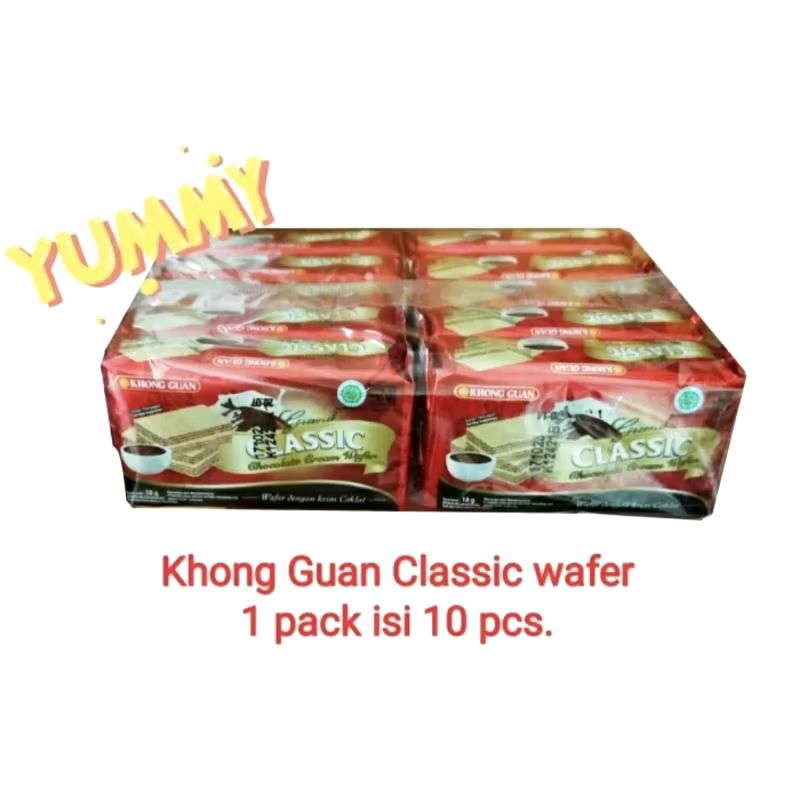 

Khong guan classic wafer mini pack isi 10 bks