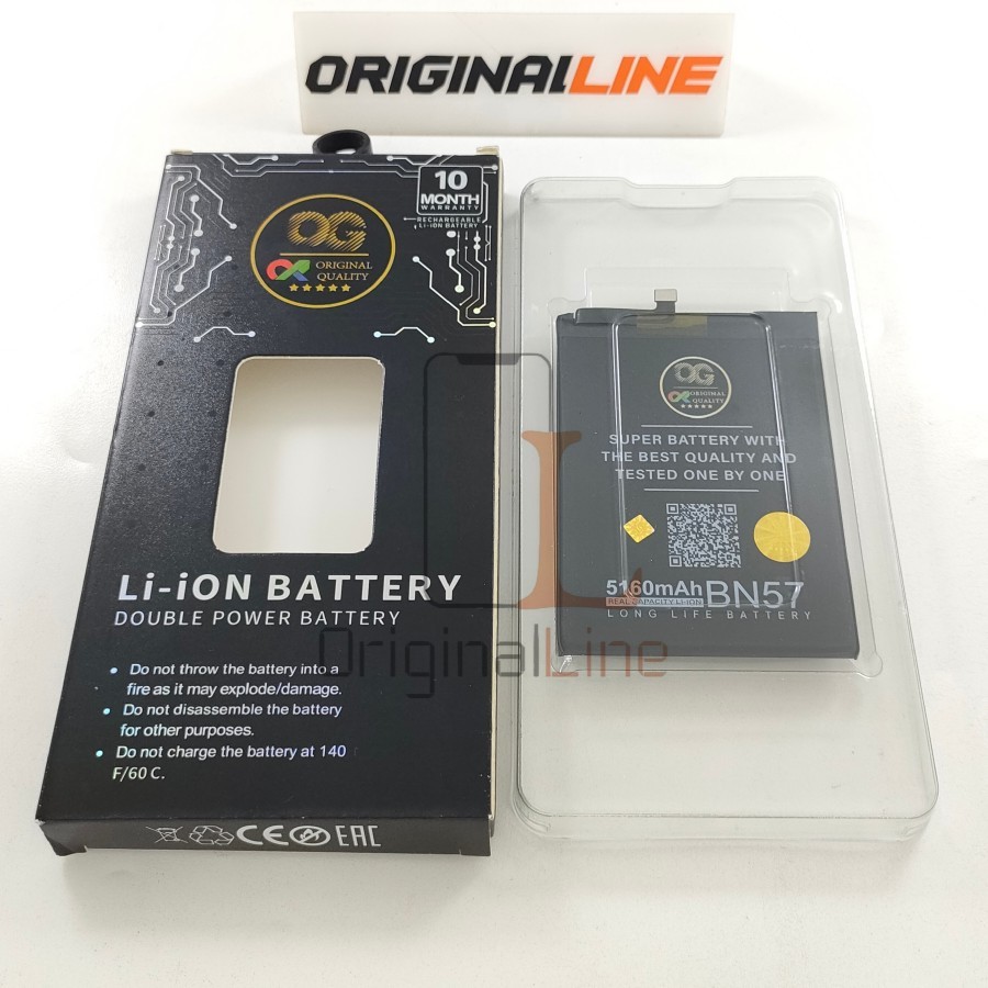 BATERAI BN-57 / BN 57 / BN57 / POCO X3 PRO / X3 NFC / BATTERAI OG