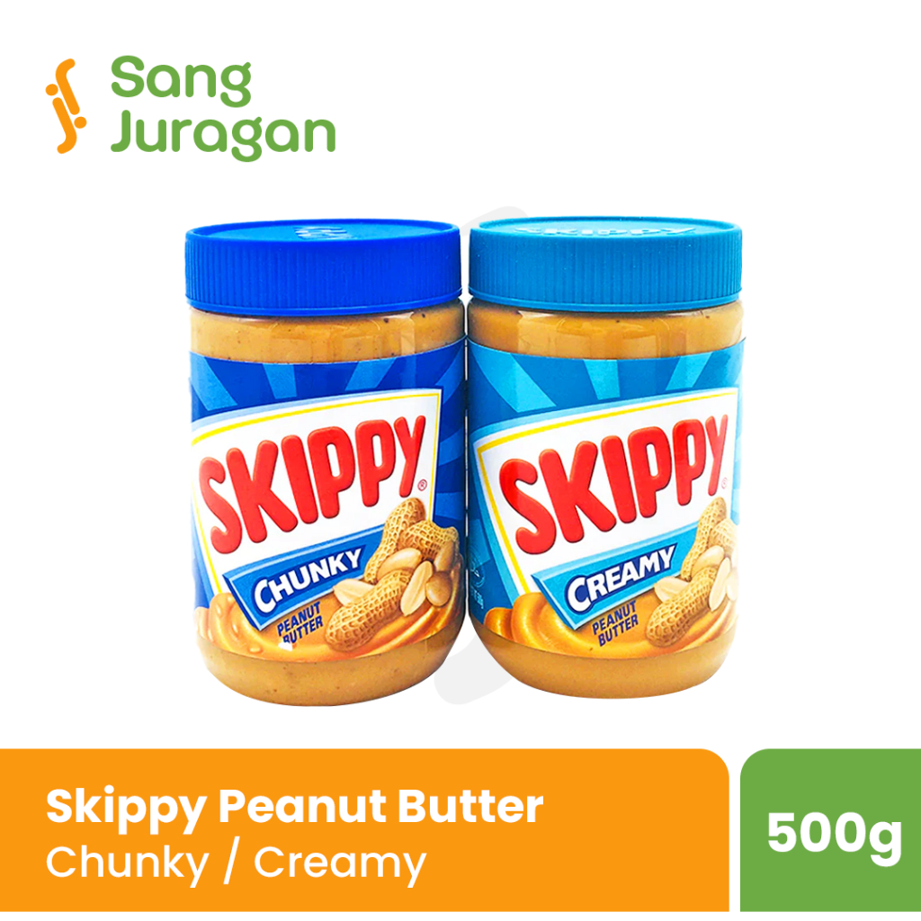 

Skippy Creamy / Chunky Peanut Butter 500 Gram | Selai Kacang