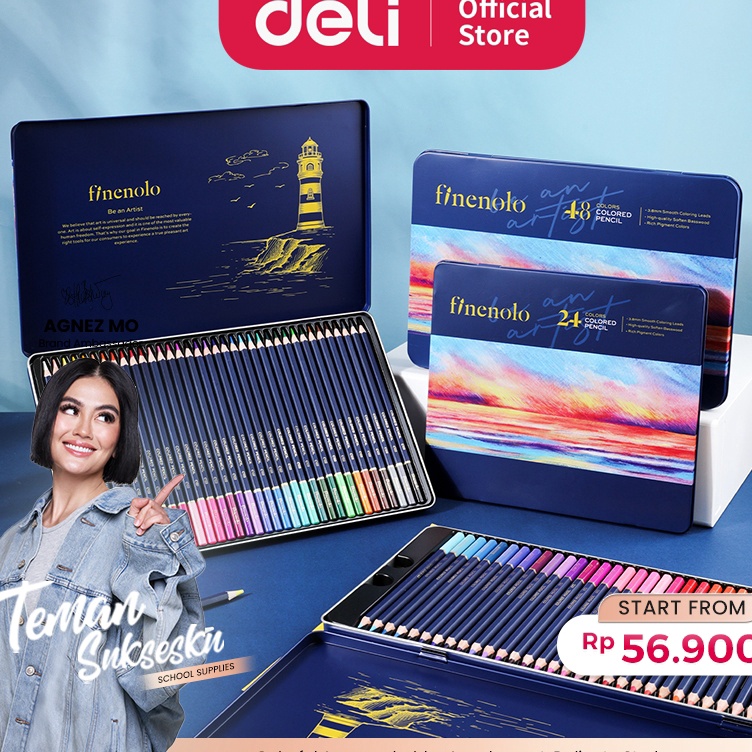 

KODE M85G Deli Colored Pencil Pensil Warna 24 36 48 72 Warna Lebih Panjang Teknologi Hybrid EC122