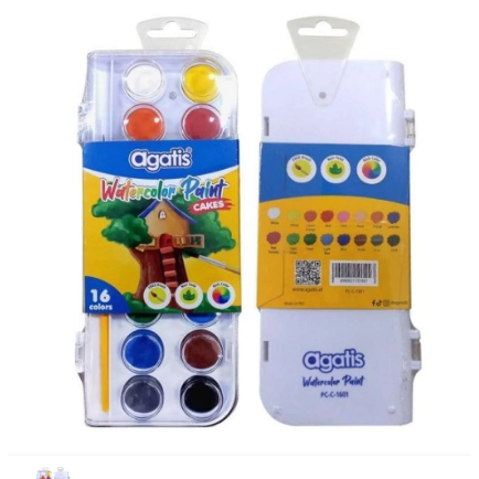 

Agatis Watercolor Isi 16 Warna Agatis Cat Air Watercolor Paint Cakes