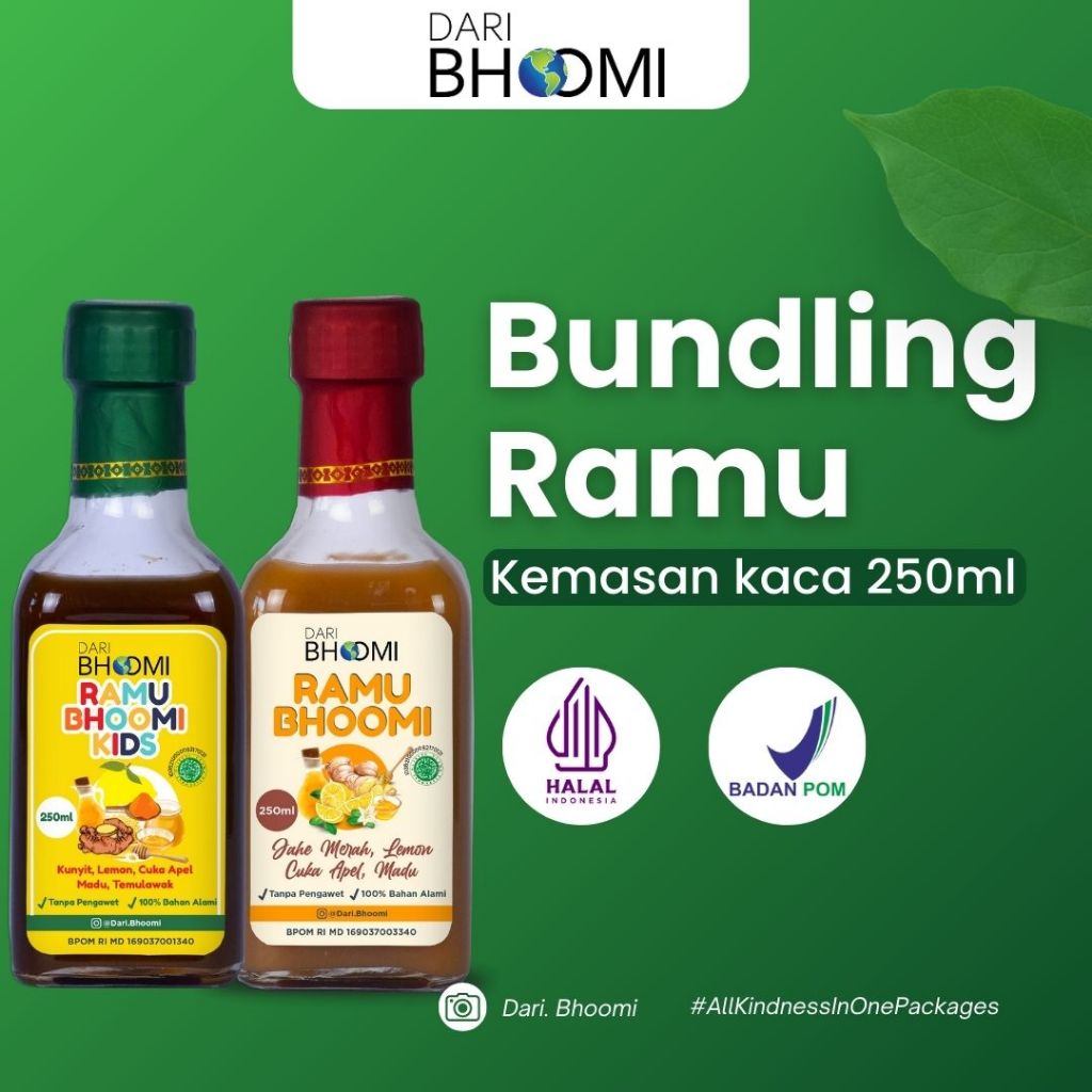 

Dari Bhoomi RAMU Series 250ml Botol Kaca