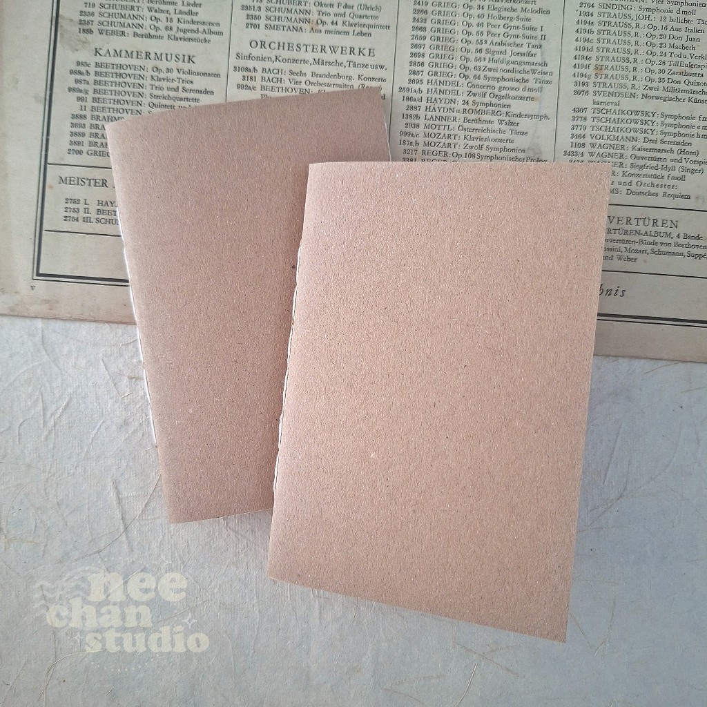 

[nee.chan.studio] Journal Insert / Notebook Insert / Notebook / Handmade Insert / A6 Size / Seri Cappuccino