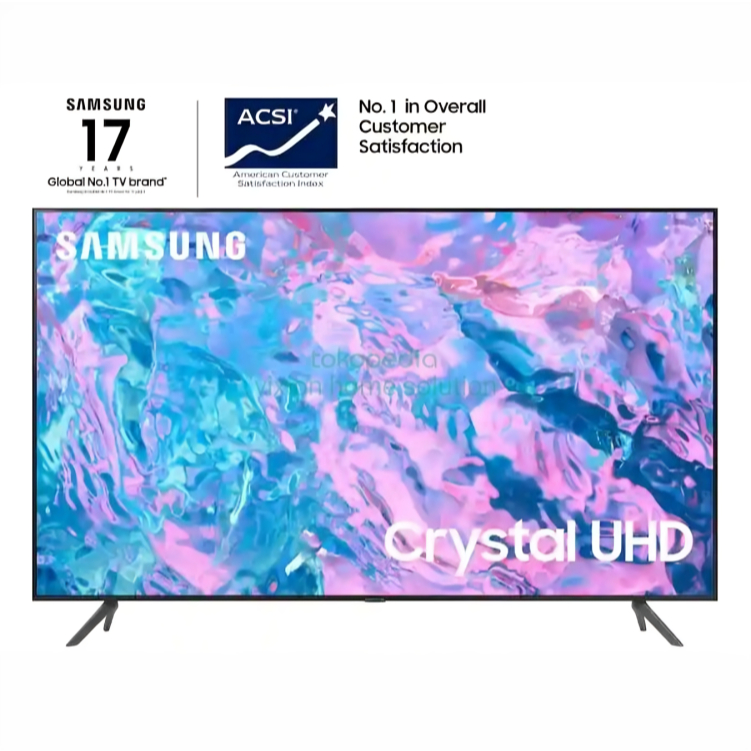 SAMSUNG Smart TV 50 inch 50CU7000 4K UHD 100% ORIGINAL - BUDI STORE OFFICIAL