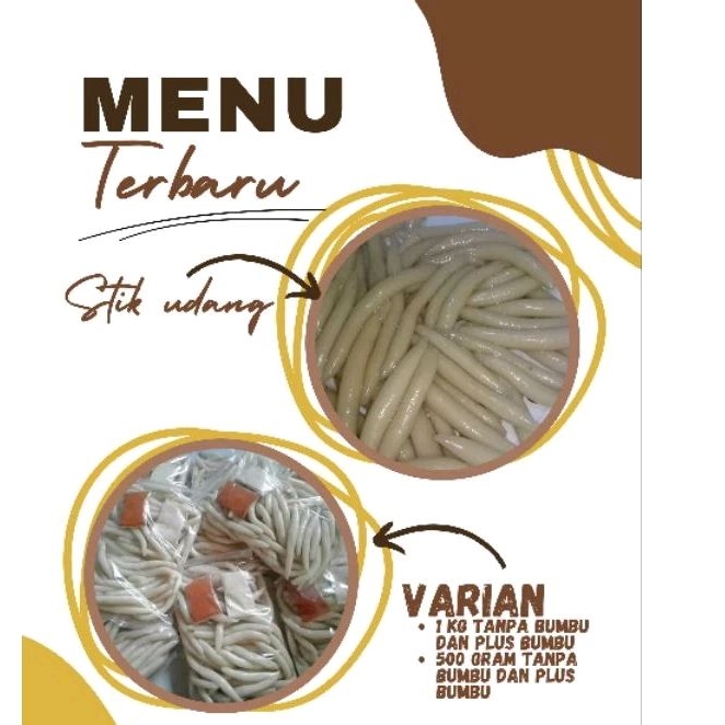

Stik udang mentah plus bumbu 500 gram