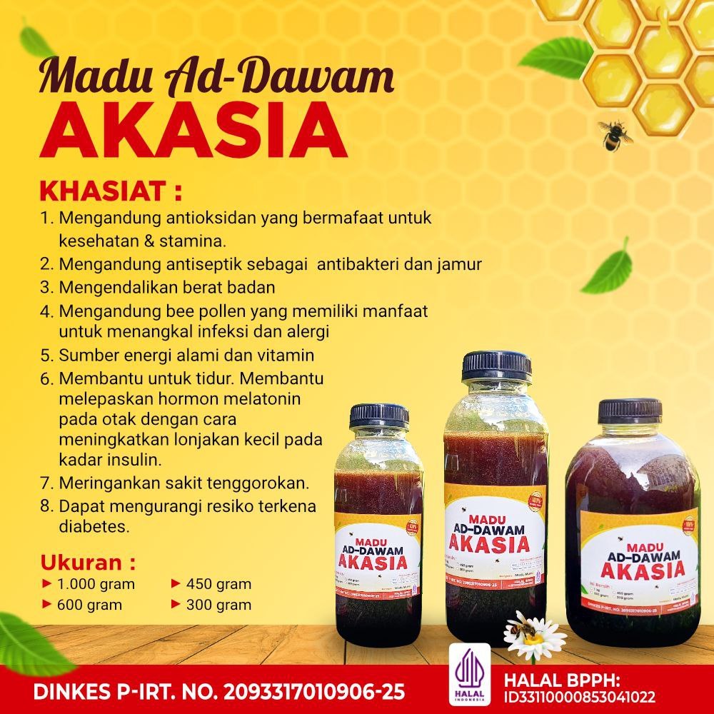 

Madu Murni Ad Dawam Akasia