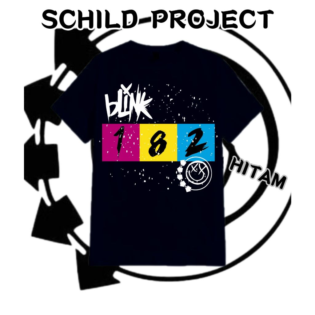 T-shirt Anak Dan Dewasa - BLINK 182 - Sablon Depan - Katun 30S - SECOND CHILD PROJECT