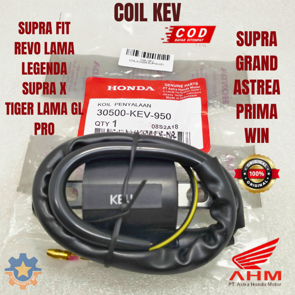 COIL KOIL KEV HONDA SUPRA GRAND WIN ASTREA REVO LAMA TIGER LAMA SUPRA FIT WIN LEGENDA ORI ASLI AHM